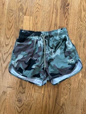NFQ- Green Camo Athletic Shorts